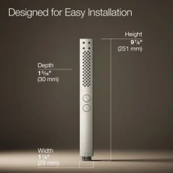 Square two-function handshower, 1.75 gpm
