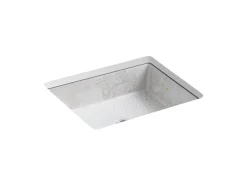 19-3/4" square undermount bathroom sink, no overflow