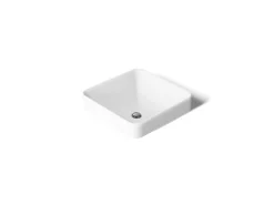 16-1/4" square vessel bathroom sink
