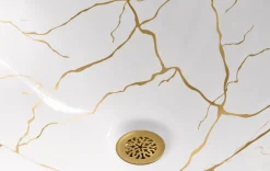 16-3/4" square vessel bathroom sink, no overflow