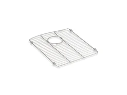 Stainless steel sink rack, left-hand bowl