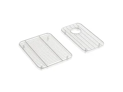 Stainless steel sink racks for 28" Ironridge® single-bowl sink