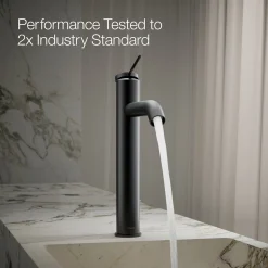Tall single-handle bathroom sink faucet, 1.2 gpm