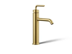 Tall single-handle bathroom sink faucet with Lever handle, 1.2 gpm