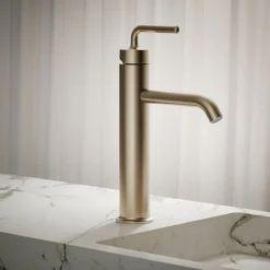 Tall single-handle bathroom sink faucet with Lever handle, 1.2 gpm
