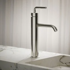 Tall single-handle bathroom sink faucet with Lever handle, 1.2 gpm