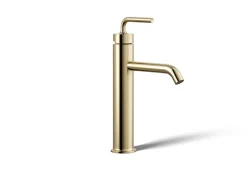 Tall single-handle bathroom sink faucet with Lever handle, 1.2 gpm
