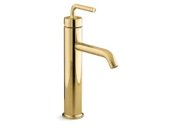 Tall single-handle bathroom sink faucet with Lever handle, 1.2 gpm