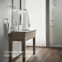 Tall single-handle bathroom sink faucet, 0.5 gpm