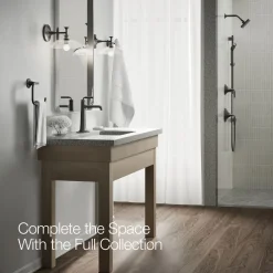 Tall single-handle bathroom sink faucet, 0.5 gpm