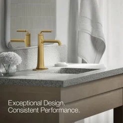 Tall single-handle bathroom sink faucet, 1.2 gpm