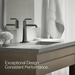 Tall single-handle bathroom sink faucet, 1.2 gpm