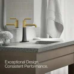 Tall single-handle bathroom sink faucet, 1.2 gpm