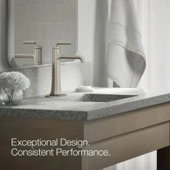 Tall single-handle bathroom sink faucet, 1.2 gpm