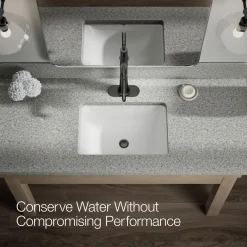 Tall single-handle bathroom sink faucet, 1.2 gpm