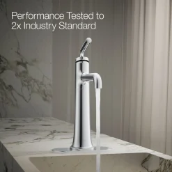Tall single-handle bathroom sink faucet, 1.2 gpm