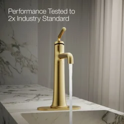 Tall single-handle bathroom sink faucet, 1.2 gpm