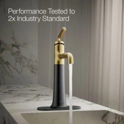 Tall single-handle bathroom sink faucet, 1.2 gpm
