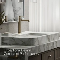 Tall single-handle bathroom sink faucet, 1.2 gpm