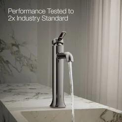 Tall single-handle bathroom sink faucet, 1.2 gpm