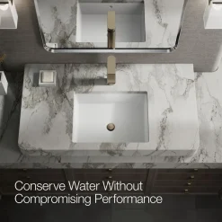 Tall single-handle bathroom sink faucet, 1.0 gpm
