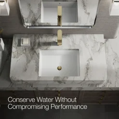 Tall single-handle bathroom sink faucet, 1.0 gpm
