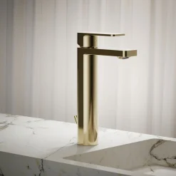 Tall single-handle bathroom sink faucet, 1.2 gpm