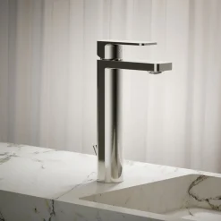Tall single-handle bathroom sink faucet, 1.2 gpm