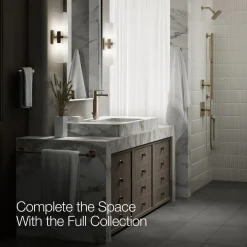 Tall single-handle bathroom sink faucet, 1.2 gpm