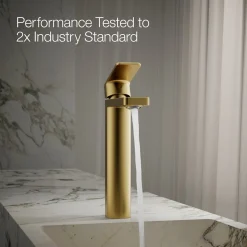 Tall single-handle bathroom sink faucet, 1.2 gpm