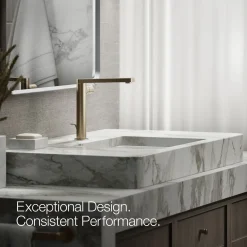 Tall single-handle bathroom sink faucet with Cylindrical handle, 1.2 gpm