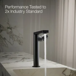 Tall single-handle bathroom sink faucet with Cylindrical handle, 1.2 gpm