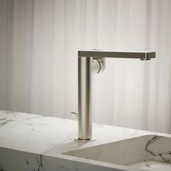 Tall single-handle bathroom sink faucet with Lever handle, 1.2 gpm