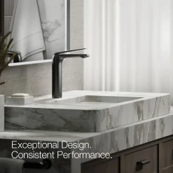 Tall single-handle bathroom sink faucet, 1.2 gpm