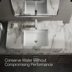 Tall single-handle bathroom sink faucet, 1.2 gpm