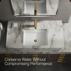 Tall single-handle bathroom sink faucet, 1.2 gpm