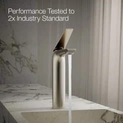 Tall single-handle bathroom sink faucet, 1.2 gpm