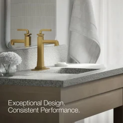 Tall single-handle bathroom sink faucet, 1.2 gpm