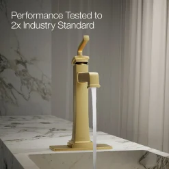 Tall single-handle bathroom sink faucet, 1.2 gpm