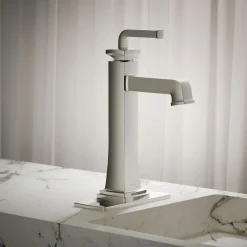 Tall single-handle bathroom sink faucet, 1.2 gpm