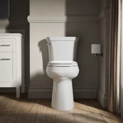 Tall two-piece elongated toilet, 1.28 gpf