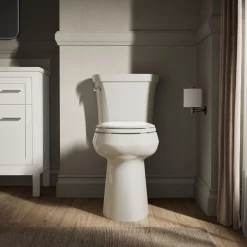 Tall two-piece elongated toilet, 1.28 gpf