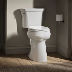 Tall two-piece elongated toilet, 1.28 gpf