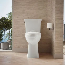 Tall two-piece elongated toilet, 1.28 gpf
