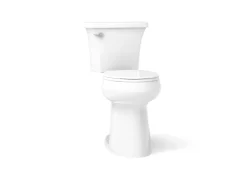 Tall two-piece round-front toilet, 1.28 gpf