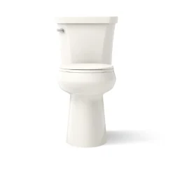 Tall two-piece round-front toilet, 1.6 gpf