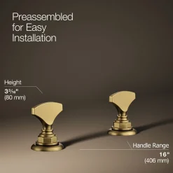 T-handle bathroom sink faucet handles