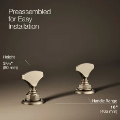 T-handle bathroom sink faucet handles