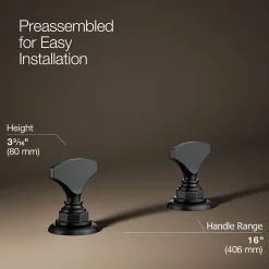 T-handle bathroom sink faucet handles