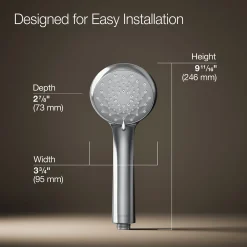 Three-function handshower, 1.75 gpm